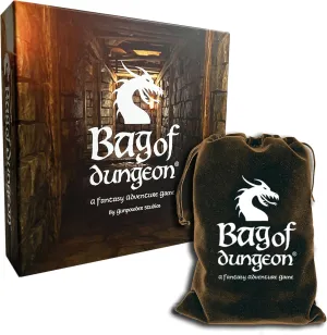 Bag of Dungeon: A Fantasy Dungeon Adventure Board Game | 1-4 Players, Age 7  | Simple-to-Play | Travel Friendly | Tabletop RPG | Classic Sword and Sorcery Gaming in a Bag