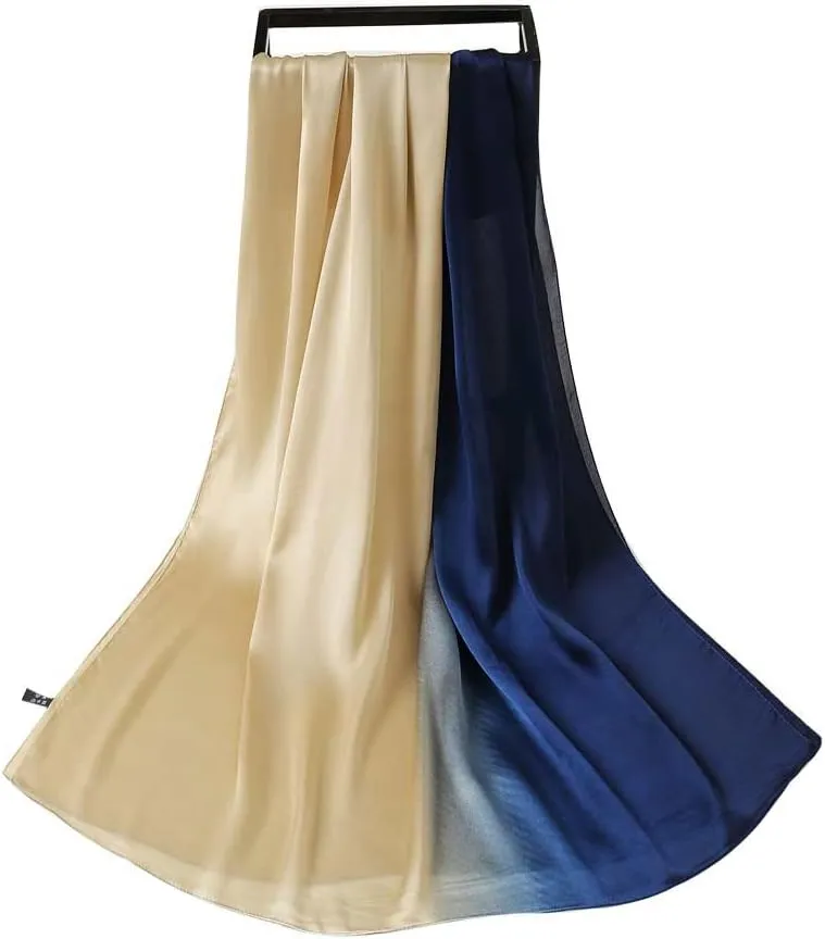 Bellonesc Silk Scarf 100% silk Long Lightweight Sunscreen Shawls for Women