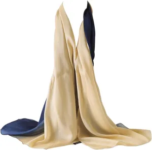 Bellonesc Silk Scarf 100% silk Long Lightweight Sunscreen Shawls for Women