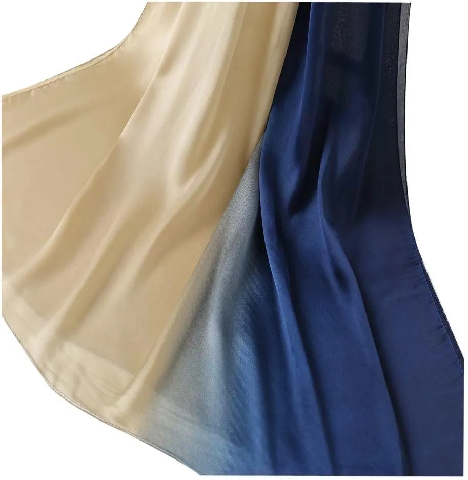 Bellonesc Silk Scarf 100% silk Long Lightweight Sunscreen Shawls for Women