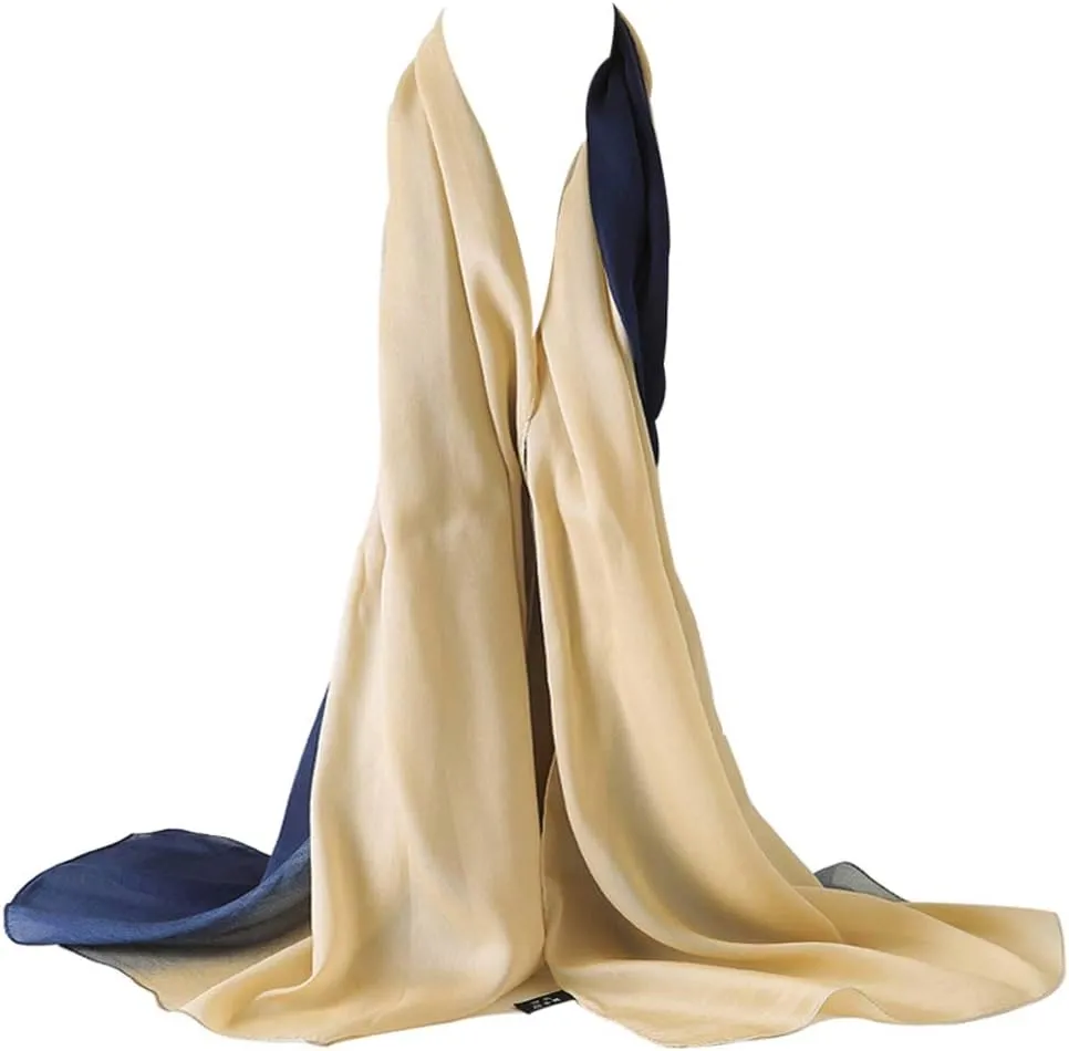 Bellonesc Silk Scarf 100% silk Long Lightweight Sunscreen Shawls for Women