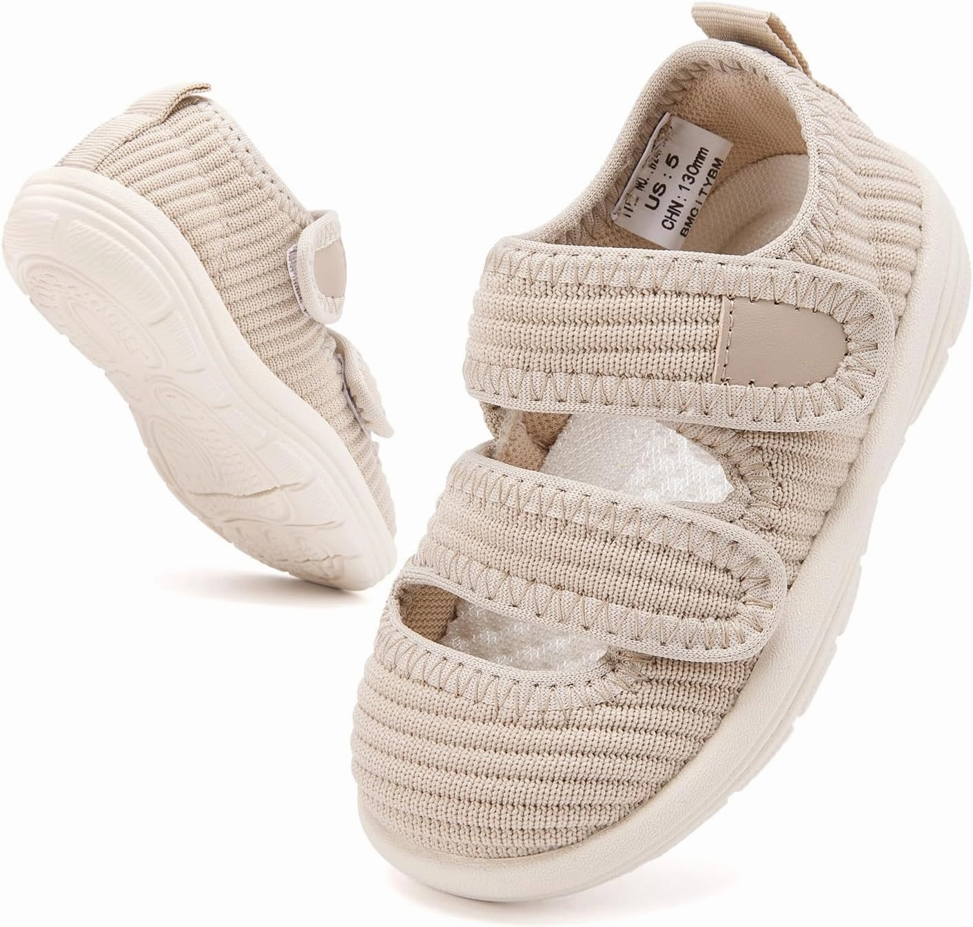 BMCiTYBM Baby Walking Shoes Infant Boy Girl First Walker Sneakers Breathable Lightweight Non-Slip Barefoot Shoes 6 9 12 18 24 Months