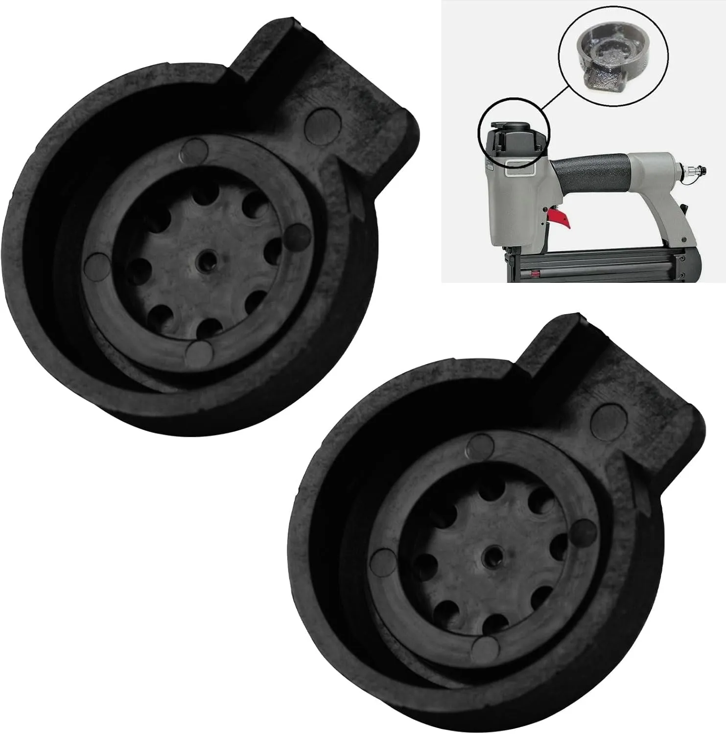 BN125A BN200A 894698 Rubber Exhaust Deflector for Porter Cable BN125A BN200A Brad Nailer NS100a 894698 - Porter Cable Finish Nailer Tip Air Deflector for Black Ring Nailer