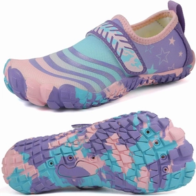 Boys Girls Water Shoes Kids Lightweight Aqua Socks Barefoot Quick Dry Hiking Walking Sneakers Slip On Sandals for Beach Pool Swim (Little Kid/Big Kid)