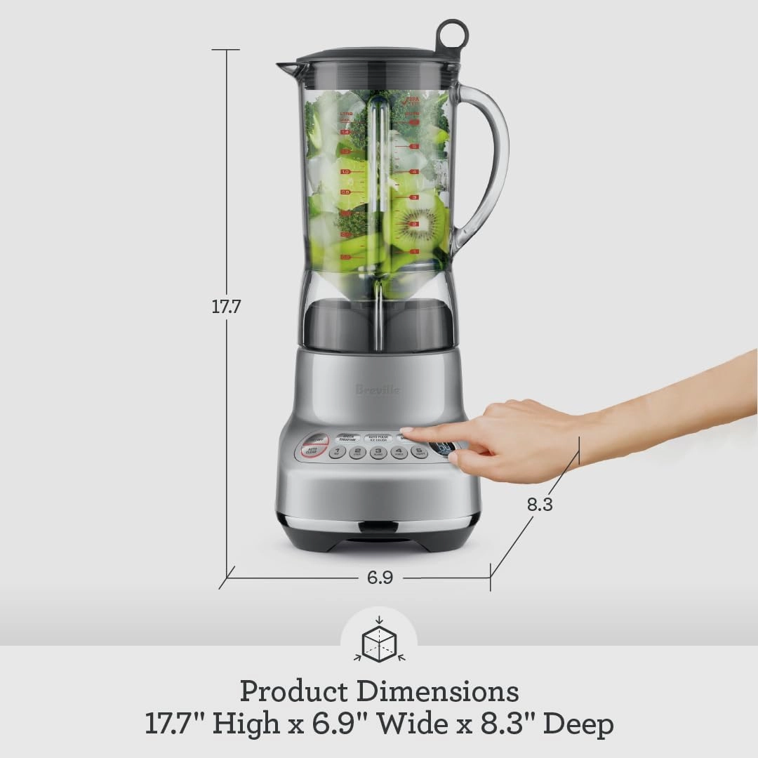 Breville BBL620DBL Fresh and Furious Blender, Damson Blue