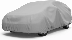 Budge - VD-1 Duro 3 Layer Mini Van Cover, Water Resistant, Scratchproof, Dustproof Cover, Fits Vans up to 18', Gray