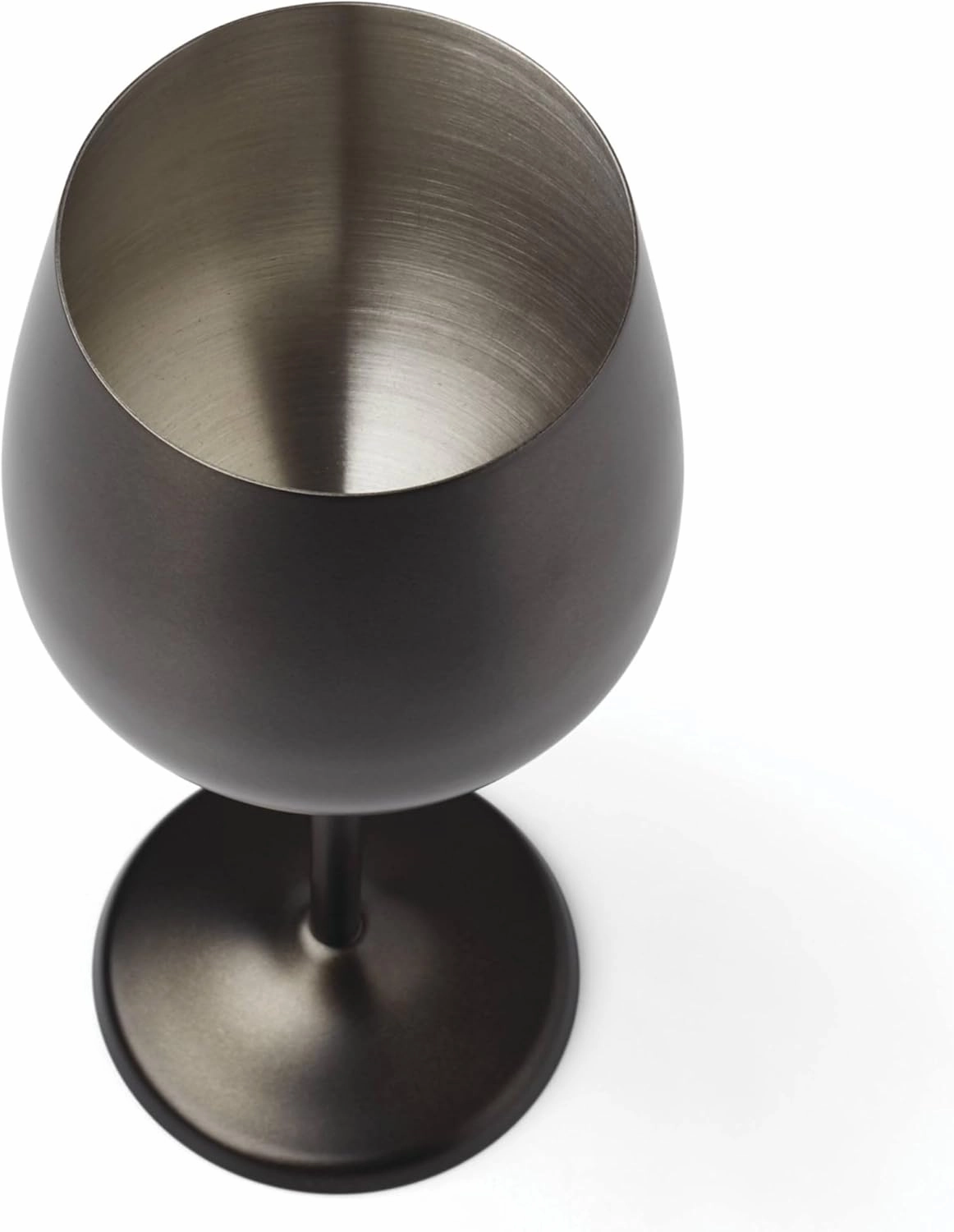 Cambridge Silversmiths 4 Piece Set of 18 oz Brushed Black All Purpose Single Wall Wine Glasses