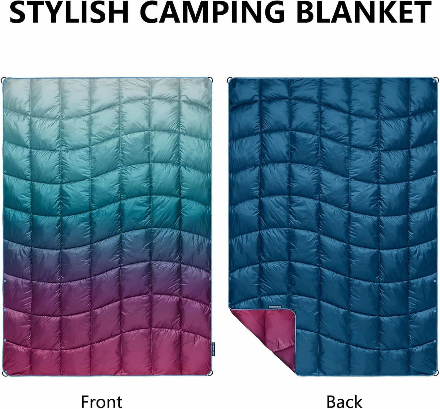 Camping Blanket,MINI Puffy Blanket Down Alternative Blanket Lightweight Windproof Water Resistant for Outdoors,Hiking, Backpacking,Beach,Car,Picnic,Stadium