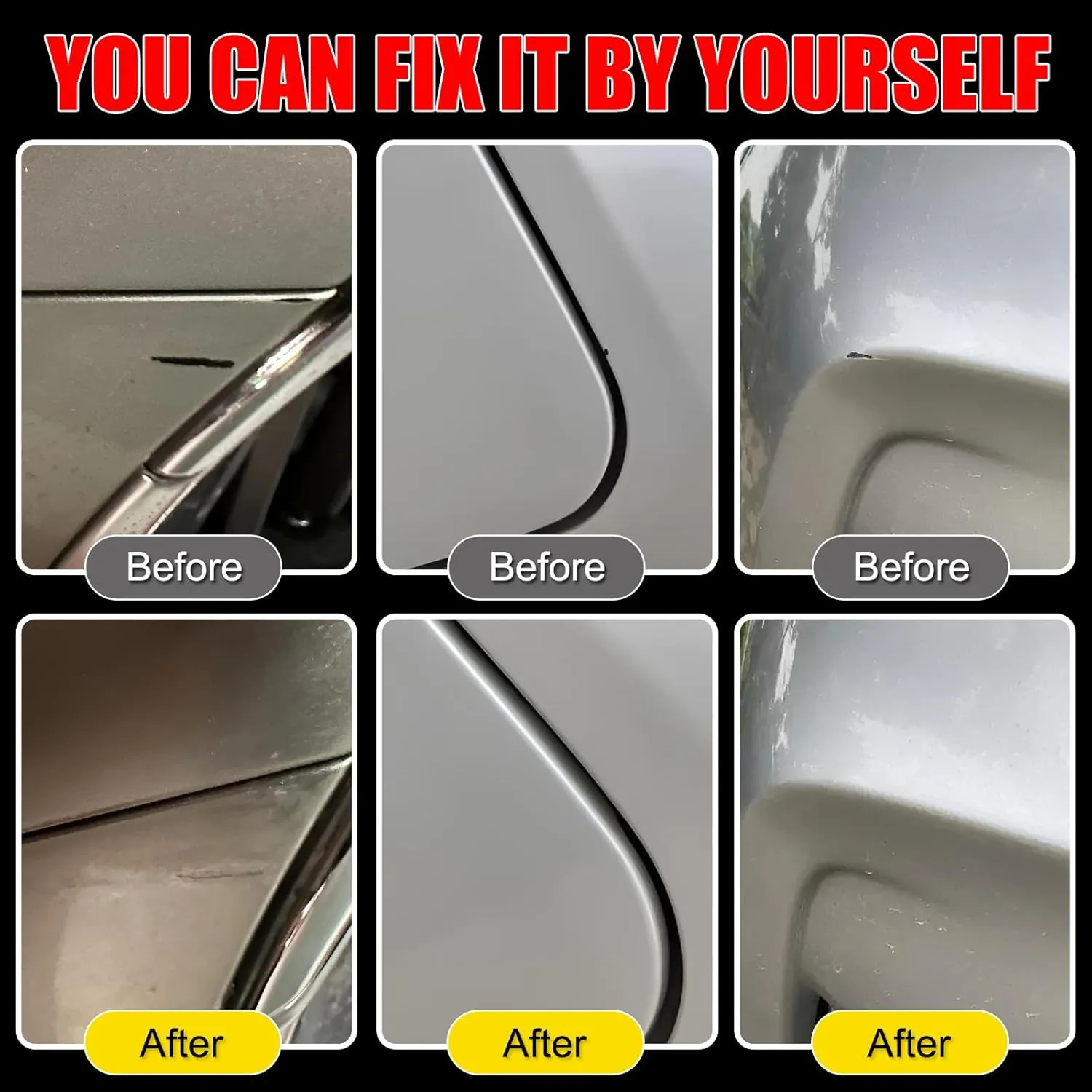 Car Touch Up Paint(Atomic Silver(1J7)) for Lexus, Car Paint Scratch Repair Kit, Quick & Easy Solution to Repair, 2 in 1 Scratch Remover Pen with Color-Matched