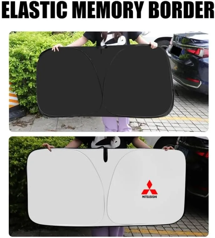 Car Windshield Sunshade for Mitsubishi Attrage 2013-2019, Block UV Rays Sun Visor Protector, Front Window Sunshades, Windscreen Sunshade,A 140CM