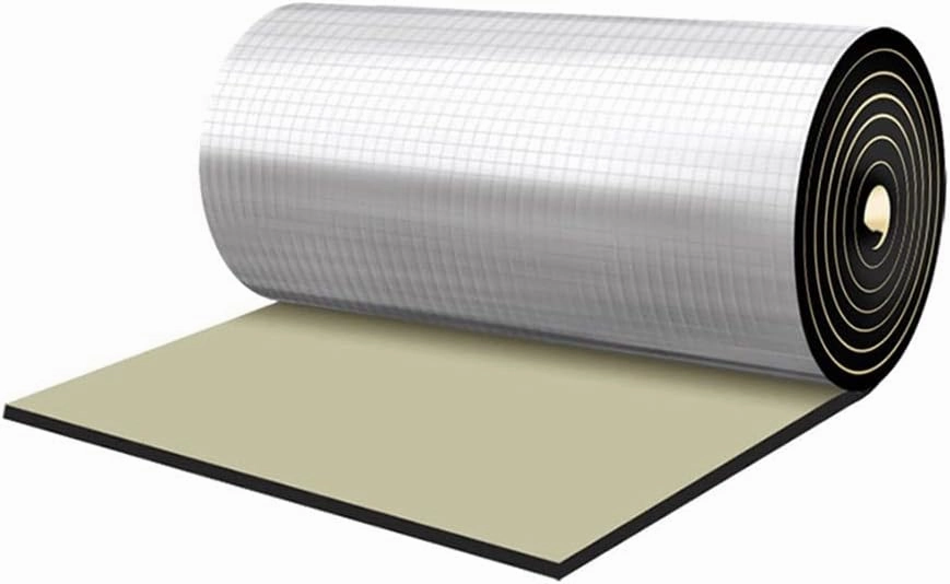 Car Heat Sound Deadening Insulation Mat, Sound Deadener & Heat Insulation Pad for Auto Hood Engine Roof Door and Trunk - 197mil 21.6sqft - 40 Inch x 40 Inch - 2PACK, Aluminum Foil