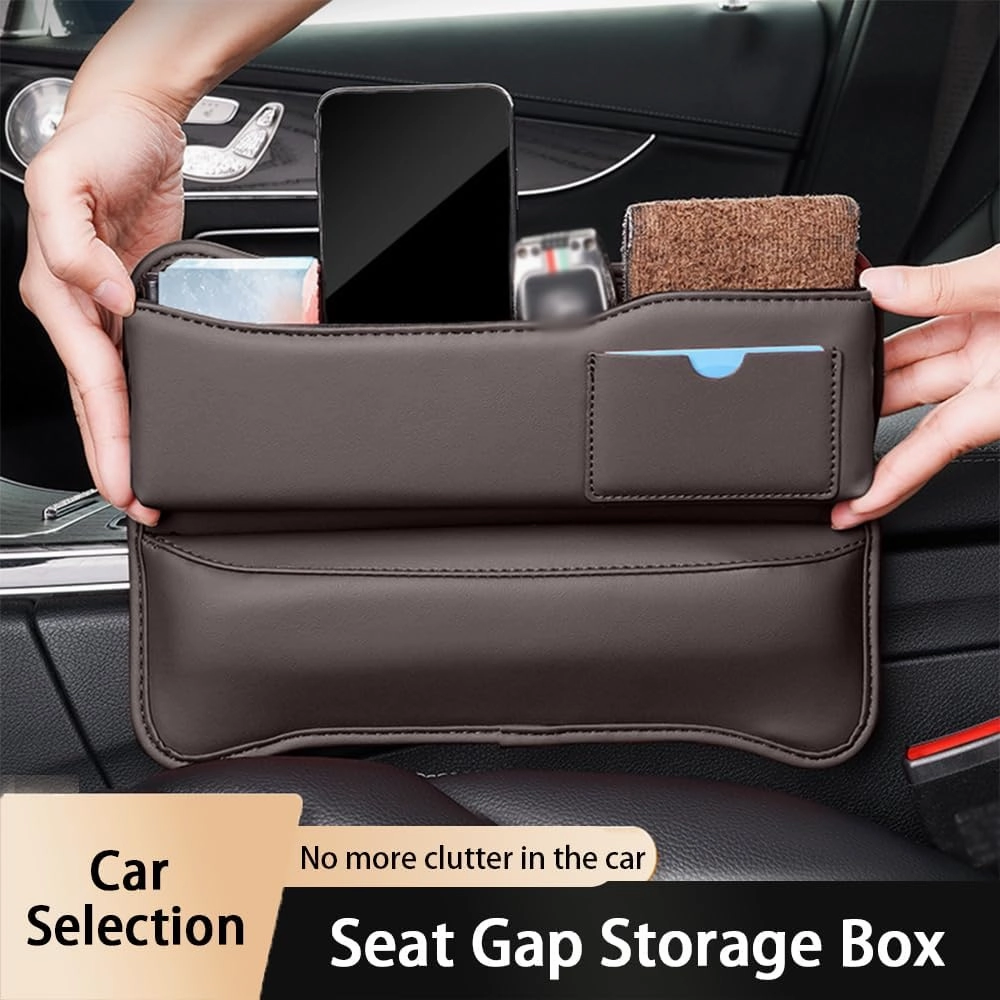 Car Seat Gap Storage Box for Mini Clubman R55 F54 2010 2011 2012 2013 2014 2019 2020 2021 2022 2023, Car Storage Box Seat Gap Storage Box Car Clamp Storage Bag Neat Car Supplies