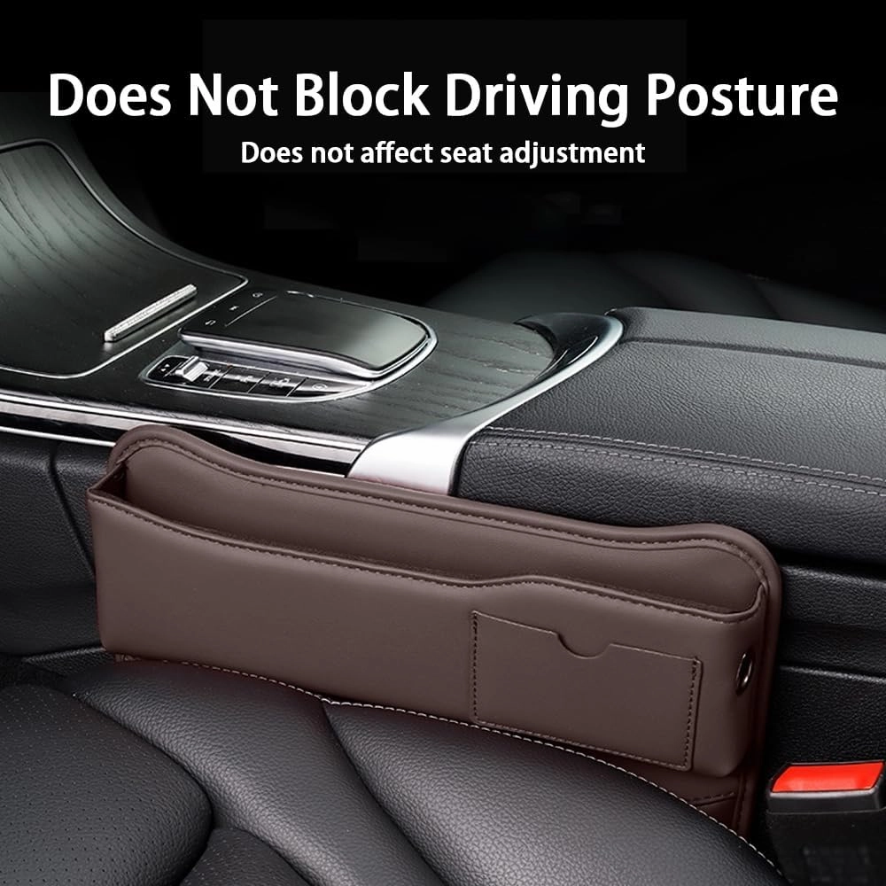 Car Seat Gap Storage Box for Mini Clubman R55 F54 2010 2011 2012 2013 2014 2019 2020 2021 2022 2023, Car Storage Box Seat Gap Storage Box Car Clamp Storage Bag Neat Car Supplies