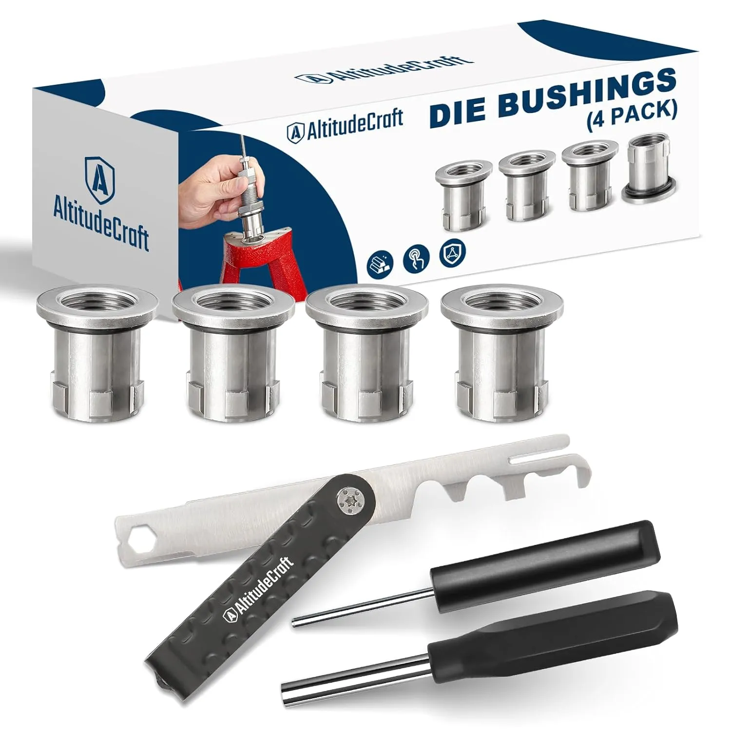 Carbon Multi-Scraper and Die Bushings (4 Pack) Bundle