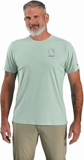 Carhartt Men's 106163 Force Sun Defender™ Lightweight Short-Sleeve Lo