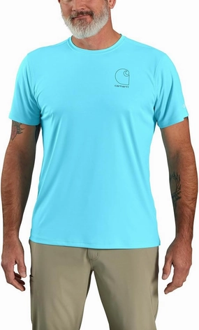 Carhartt Men's Force Sun Defender™ Lightweight Short-Sleeve Logo Graphic T-Shirt