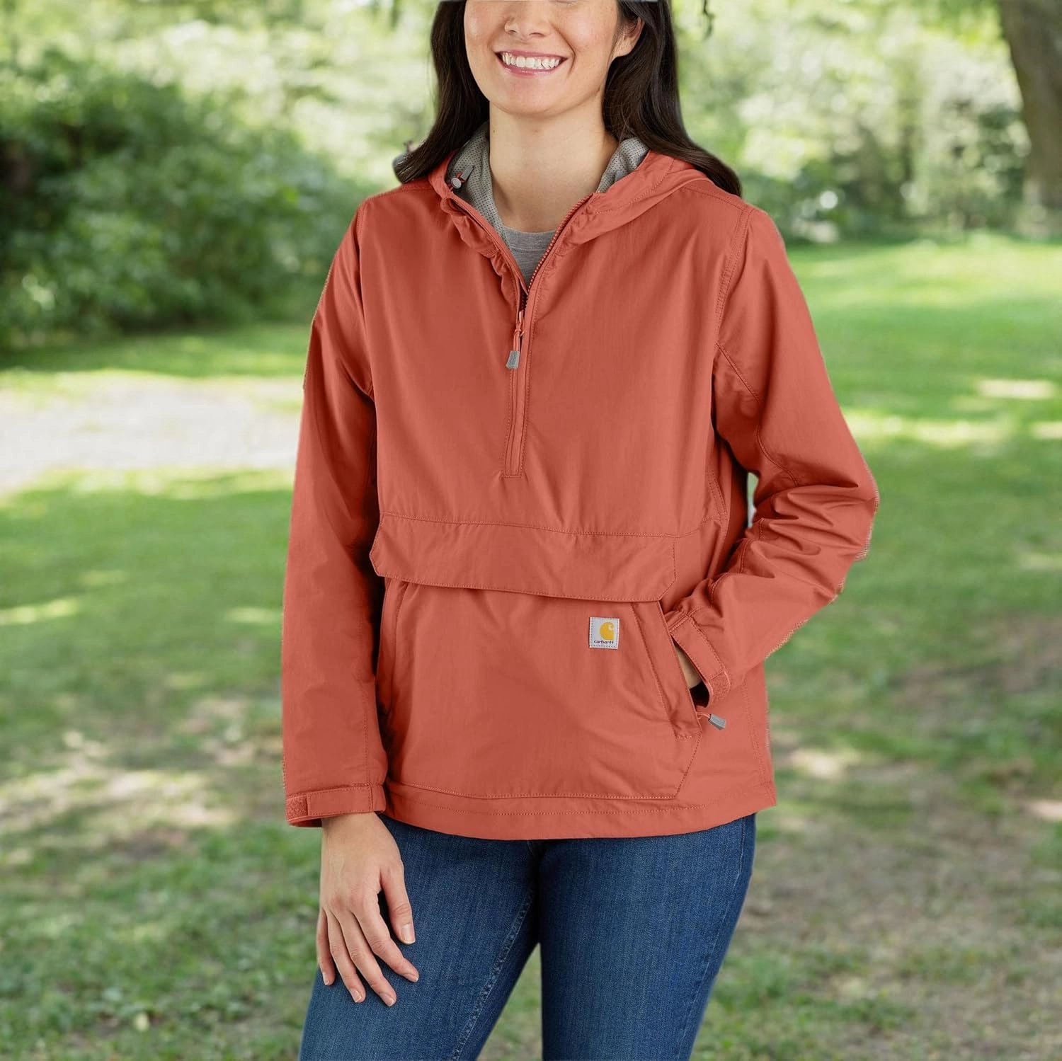 Carhartt Women's Rain Defender Loose Fit Lightweight Packable Anorak