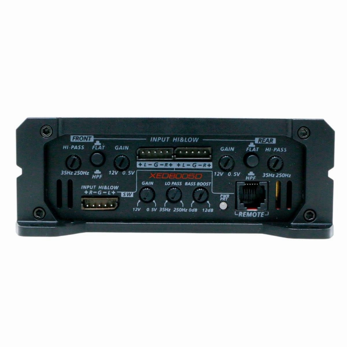 Cerwin Vega XED Series Class-D 5-Channel Amplifier 800W Max - Ideal for Complete Car Audio Systems with Subwoofers and Speakers (XED8005D)