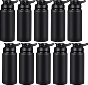 CHENGU Water Bottle Bulk 20 oz Aluminum Reusable Bottles Lightweight Snap Lid Water Cups Easy Carry Leak Proof Travel Tumbler for Gym Sports Camping Hiking Fishing