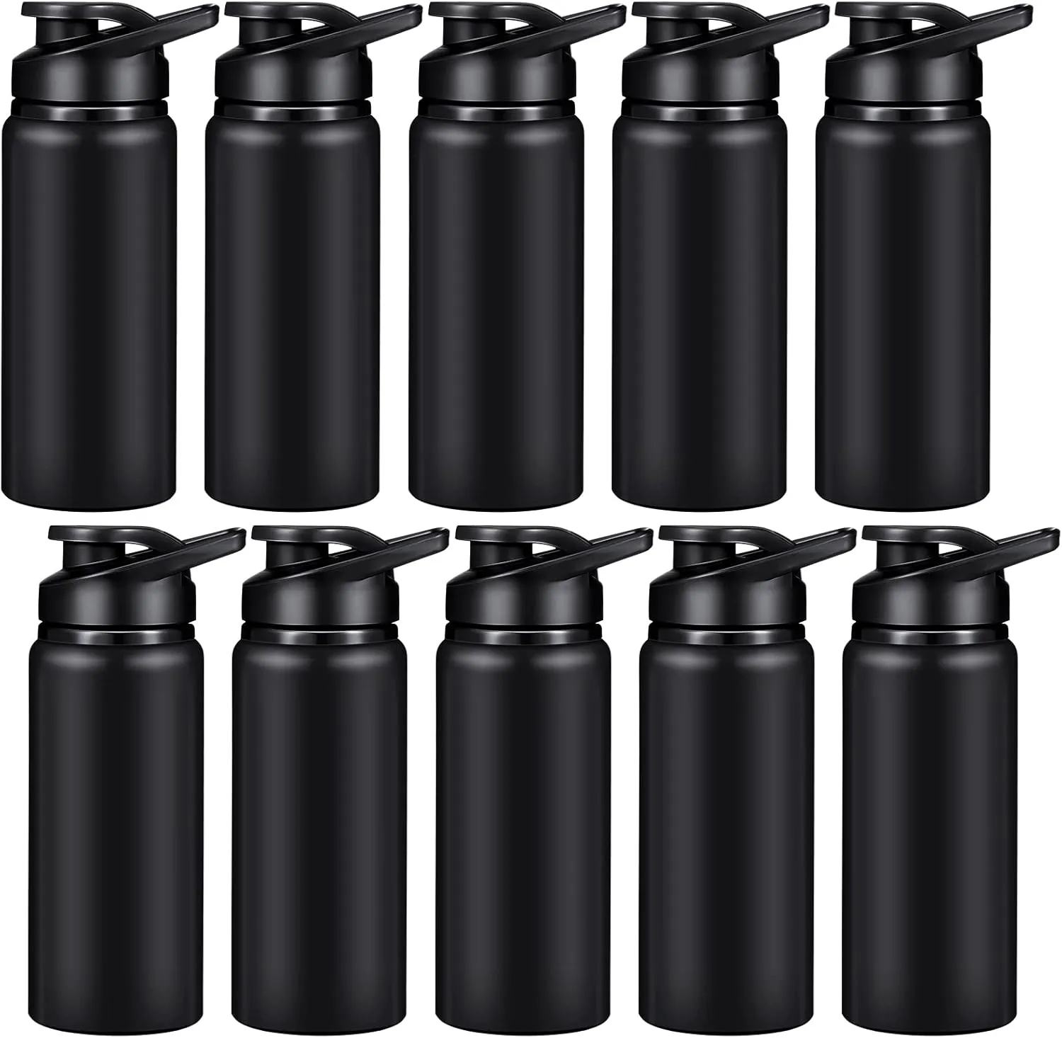 CHENGU Water Bottle Bulk 20 oz Aluminum Reusable Bottles Lightweight Snap Lid Water Cups Easy Carry Leak Proof Travel Tumbler for Gym Sports Camping Hiking Fishing