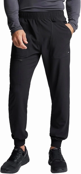 Cherokee Men's Mid Rise Pull-on Jogger Scrubs Pant