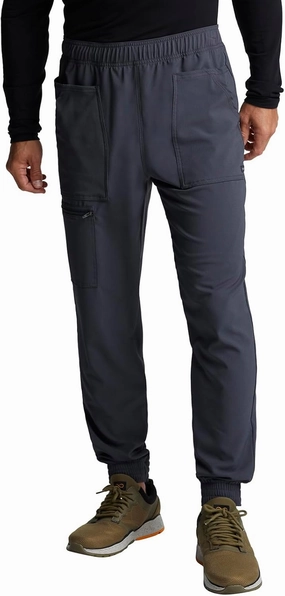 Cherokee Men's Mid Rise Pull-on Jogger Scrubs Pant