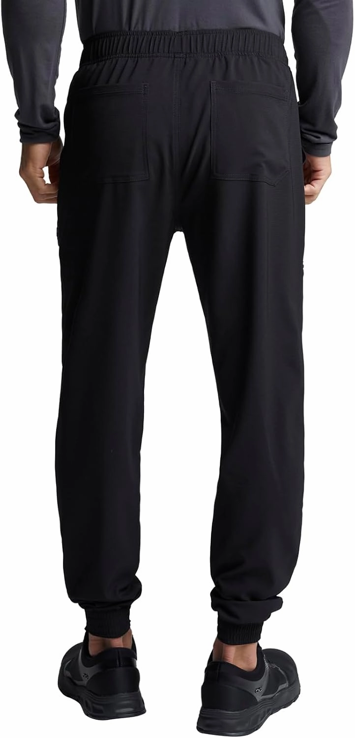 Cherokee Men's Mid Rise Pull-on Jogger Scrubs Pant