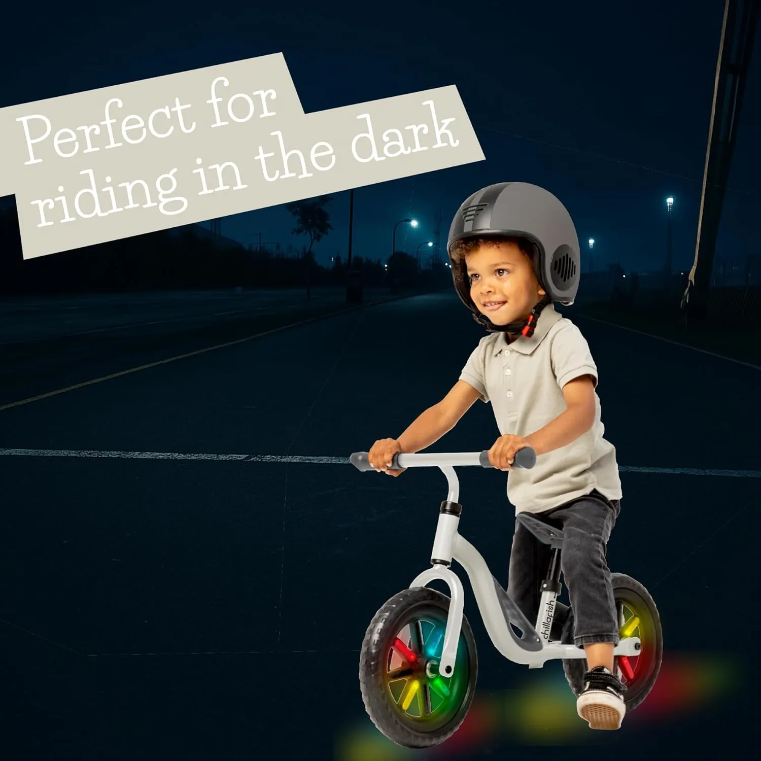 Chillafish Charlie Toddler Balance Bike, Lightweight 10-Inch Bike for Boys & Girls 2 to 4 Years Old, Adjustable Seat, Carry Handle & No-Puncture Tires