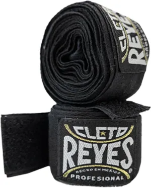 CLETO REYES Compression Hand Wraps for Boxing Gloves, Stretchy Breathable, MMA, Kickboxing, Muay Thai, Black