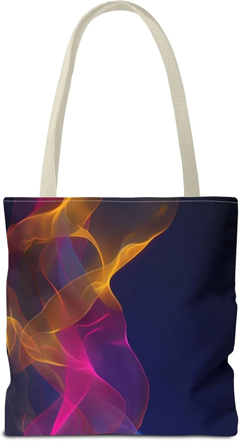 Colorful Abstract Tote Bag, Stylish Shopping Bag, Reusable Groceries Bag, Beach Day Tote, Art-Inspired Handbag