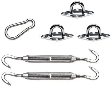 Coolaroo 471927 Extreme Kit Shade Sail Hardware, Steel