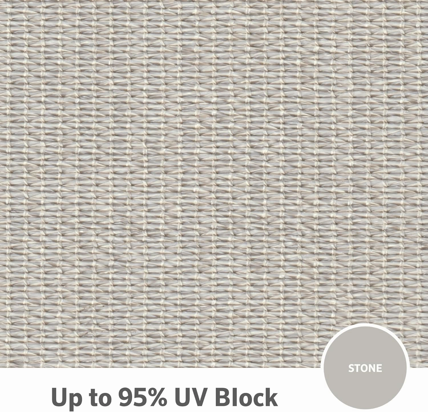 Coolaroo 16'5" x 9'11" Premium Shade Sail Kit, Rectangle - Stone