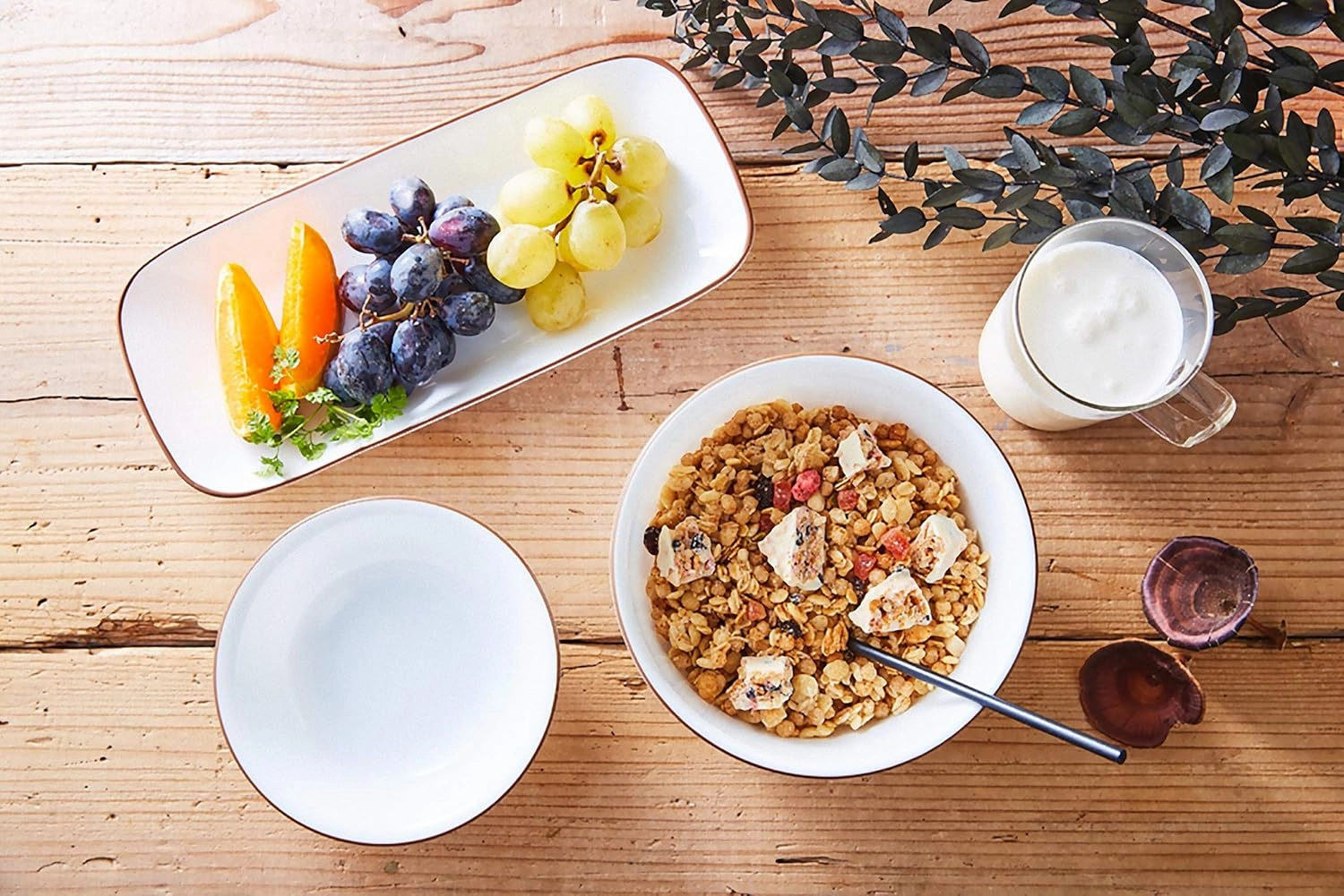 CORELLE J404-CRB CP-1567 Mini Bowls, Set of 5, Plates, Break-Resistant, Lightweight, Microwave Safe, Oven Safe, Dishwasher Safe, Tough White, Nature