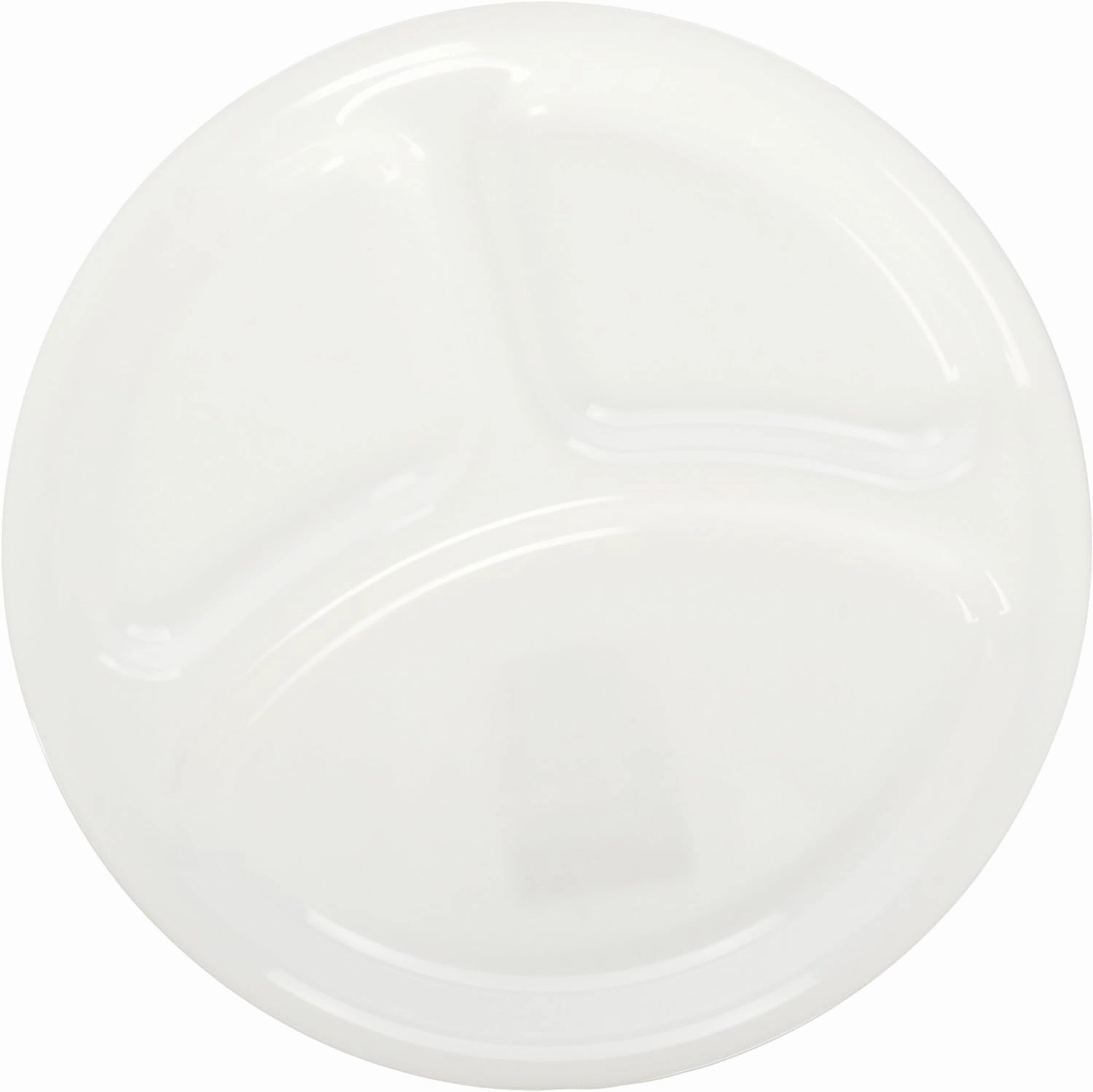 Corelle Livingware 10.25" Divided Dish - Set of 6 - Divided Plate, Dishwasher & Microwave Safe