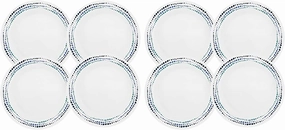 Corelle Livingware Ocean Blues 10.25" Dinner Plate (Set of 8)