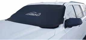 Coverking Custom Fit Windshield Frost Snow Ice Blocker Cover Designed for Select Mazda RX-8 Models: Tarpaulin Vinyl Material, Black