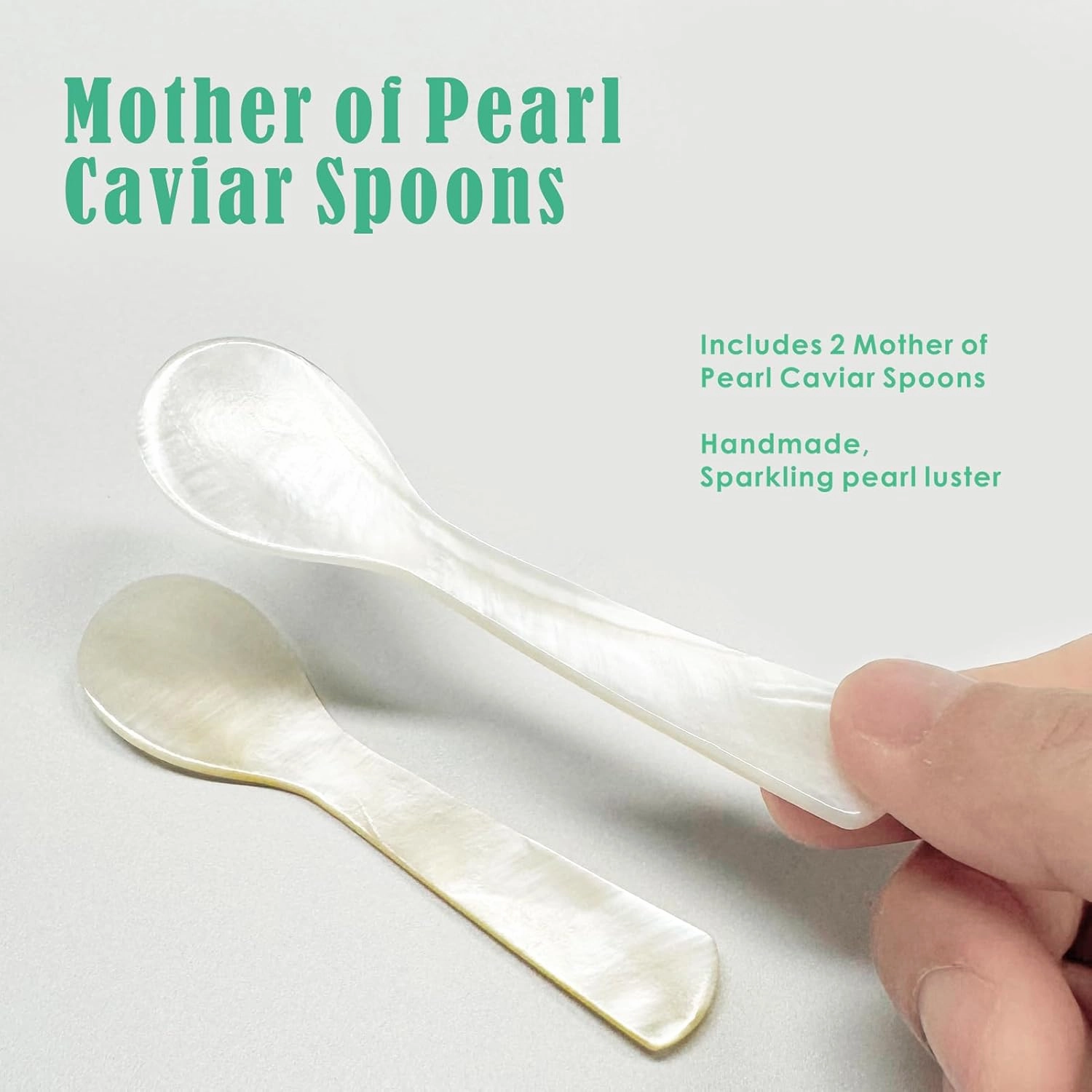 Crystal Caviar Serving Set with 2 Mother of Pearl Spoons Handcrafted Glass Caviar Dish with Fish Relief Design,Vibrant Colors Showcasing,5oz Capacity,Dishwasher Safe,Light Green