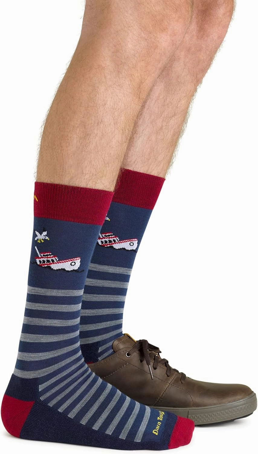 Darn Tough Men's Wild Life Crew Lightweight with Cushion Sock (Style 6096) -