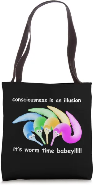 Death is Inevitable, Magic Worm on a String Meme Tote Bag