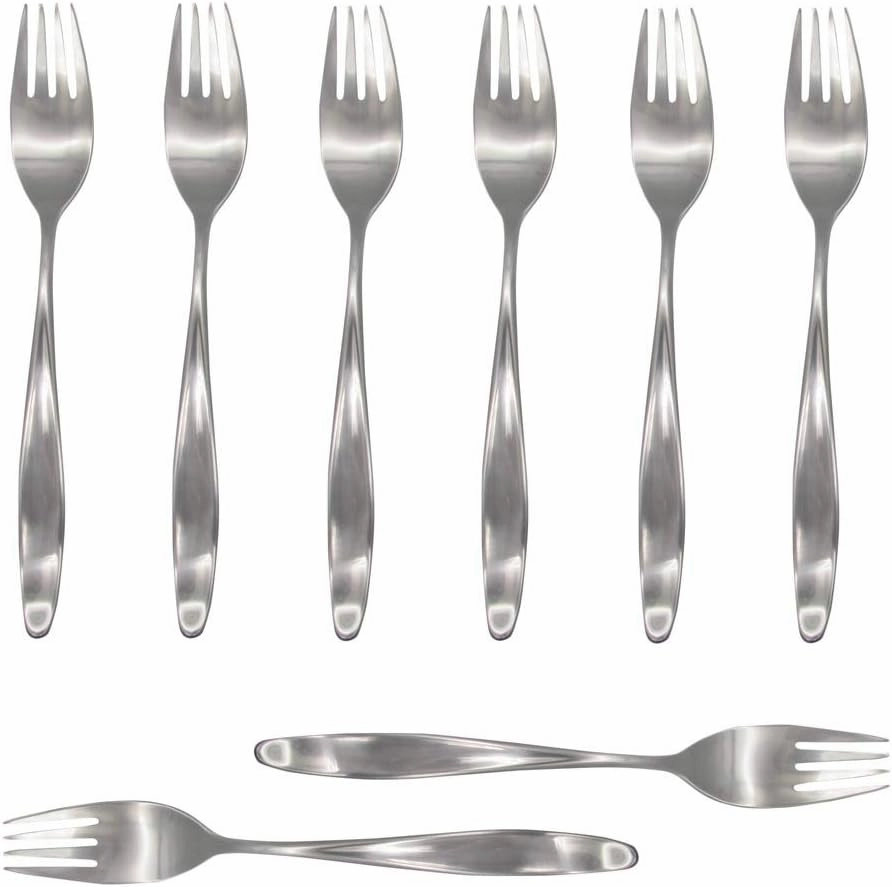 Design 2 / Design II 18/8 Stainless Steel Dinner Fork (Set of Eight)