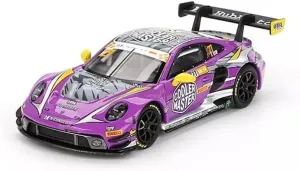 Diecast Model Car Compatible with Mini GT 1:64 Porsche 911 GT3 R #27 HubAuto Racing 2023 FIA GT World Cup 70th Macau Grand Prix Limited Edition MGT00793