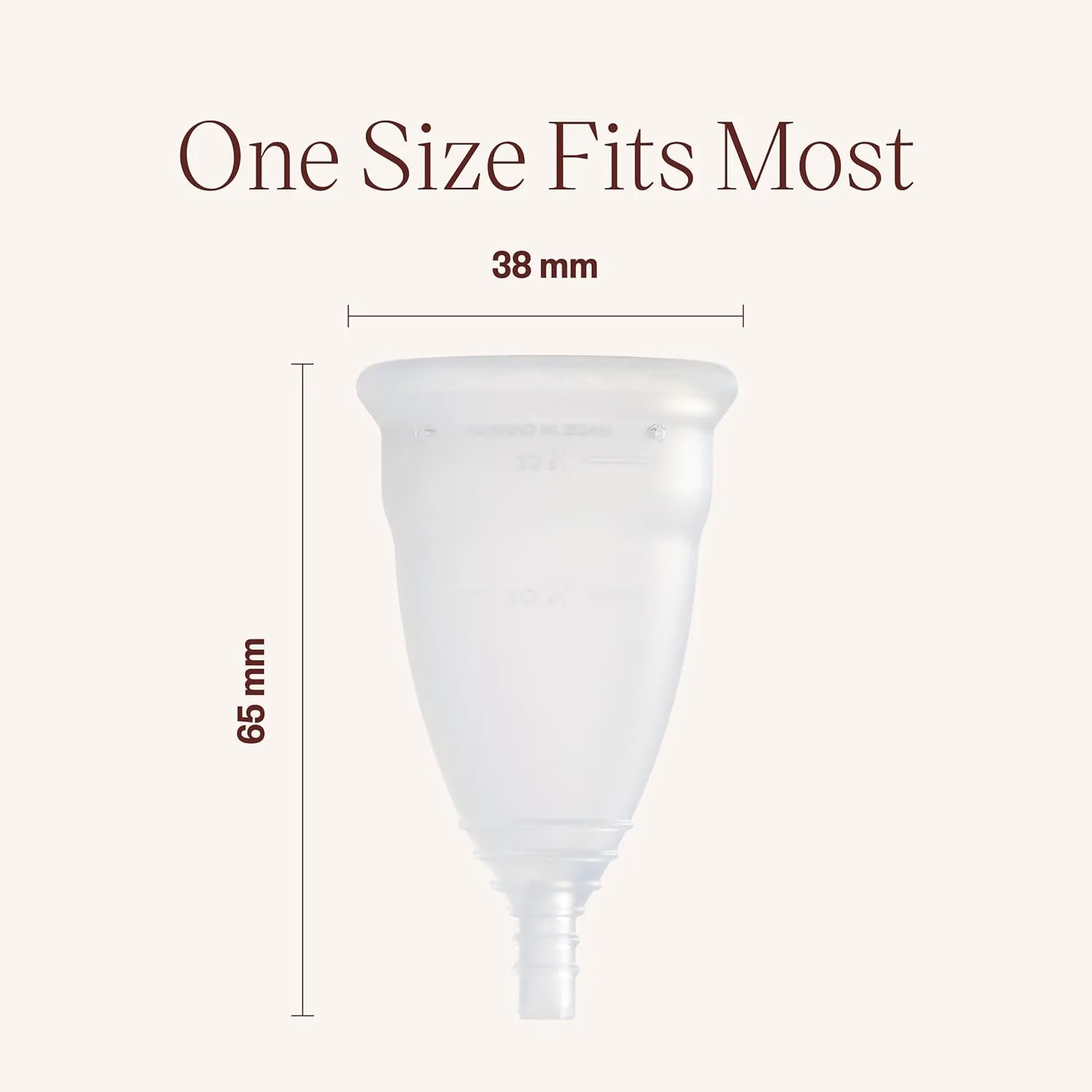 DIVA Cup - Medical Grade Silicone Cup for Period Care - Reusable Menstrual Cup - Up to 12 Hours of Continuous Wear - Model 0 (For Slim Vaginal Canals & First-Time Users)