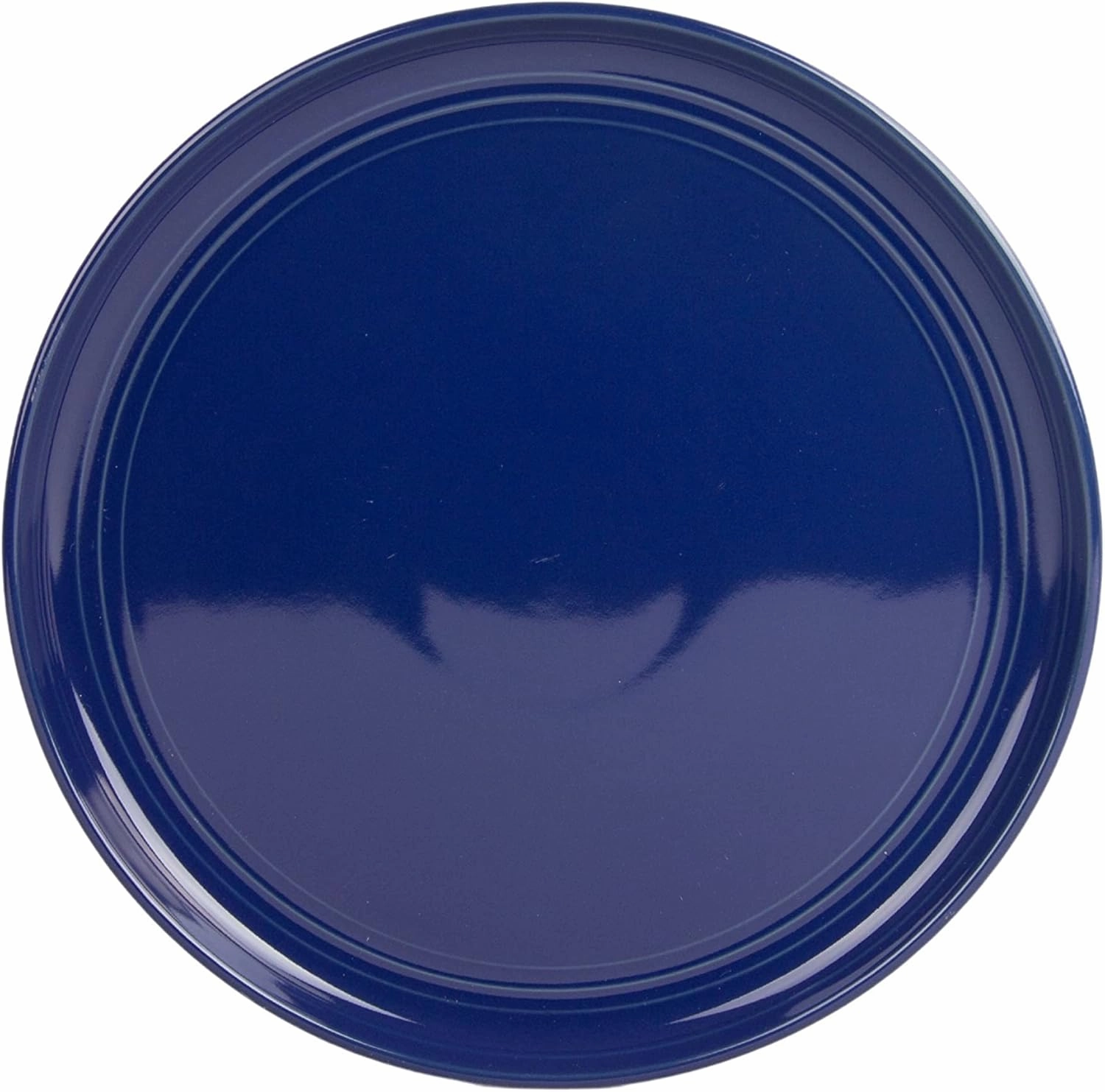 Double Line 8.25" Salad Plate, Set of 6, Cobalt Blue