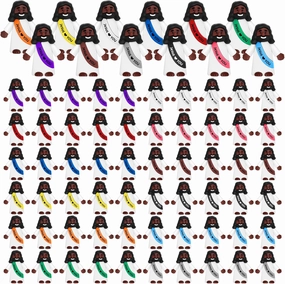 Draupnir 60PCS Little Jesus Figures Easter Black Mini Jesus Figurines in Bulk, Religious Jesus Loves You Figures Gift(Rainbow,Jesus Love You)