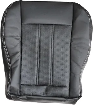 Driver Or Passenger Side Bottom Perforated Breathable Replacement Leather Seat Cover Black #XLX1 Compatible with Chrysler Town & Country 2011 2012 2013 2014 2015 2016