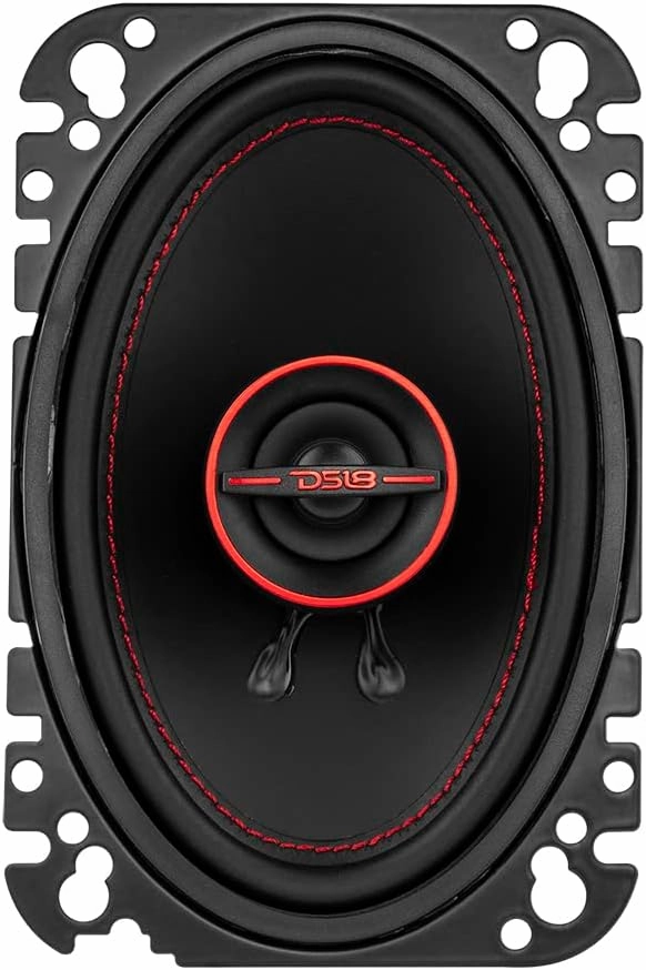 DS18 G4.6Xi GEN-X 4x6 2-Way Coaxial Speakers 135 Watts Max Power 45 Watts RMS 4-Ohm Mylar Dome Tweeters with Neodymium Magnet - Clarity Unparalled by Other Speakers in Their Class - 2 Speakers
