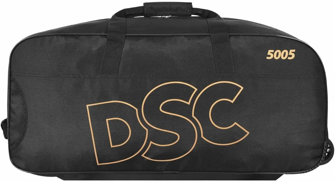 DSC 5005 Cricket Kitbag, Color: Black/Gold
