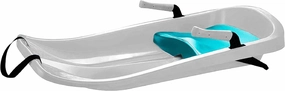 Durable Kids' Toboggan Sleds - Plastic, Lightweight, Winter Snow Sleds with Tow Strap & Pull-Up Brakes