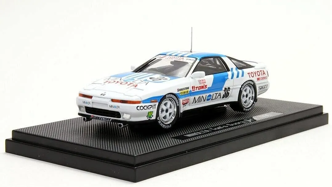 エブロ(EBBRO) Ebro 1/43 Minolta Toms Supra Gr.A 1990 White/Blue Finished Product