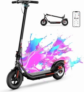 Electric Scooter Adults,8.5"/10"/12" Tires,Peak 500W Motor,Top Speed 19/20/25Mph,19/20/25 Miles Long Range,Folding E-Scooter with Double Braking System, Smart Control